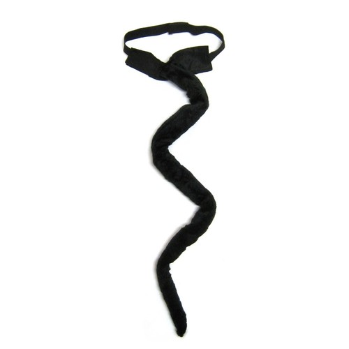 Long black plush - black, ~