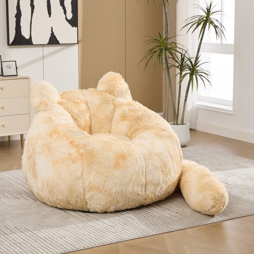 Boneless single sofa faux - single, fur